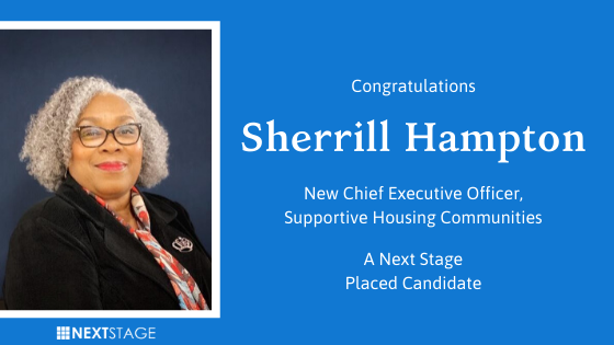 Congratulations Sherrill Hampton, Supportive Housing Committee’s New CEO