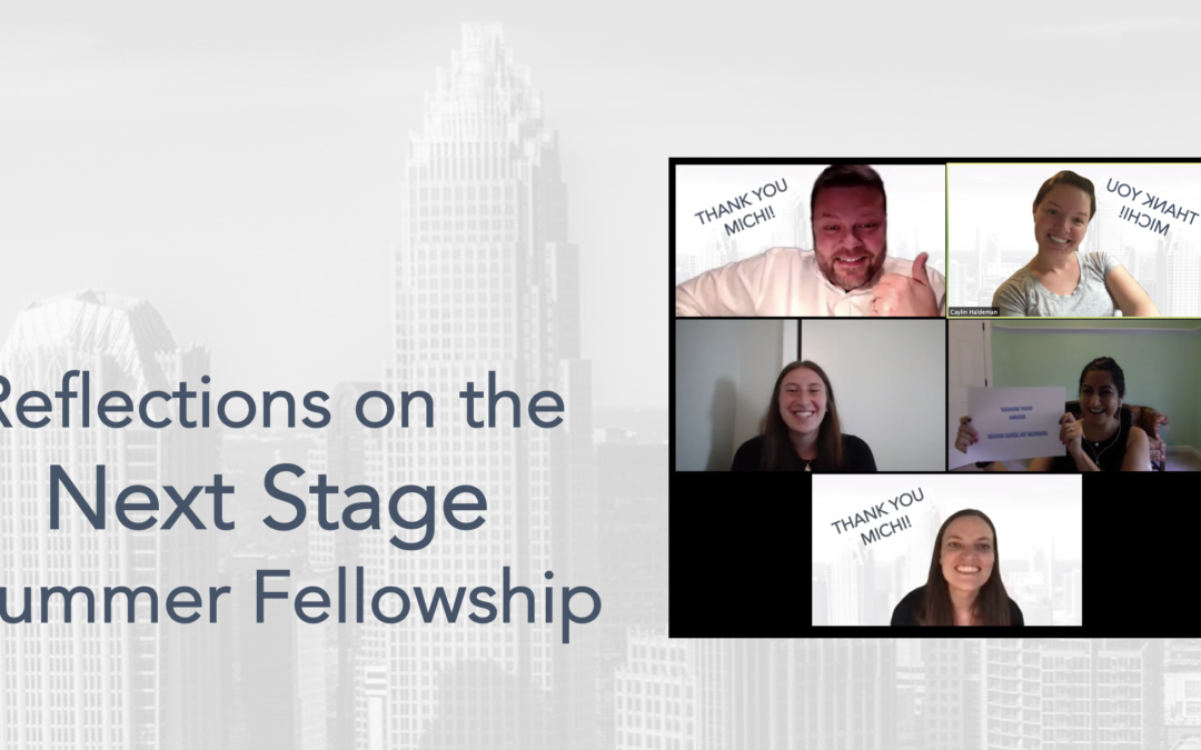 Reflections on the Next Stage Summer Fellowship
